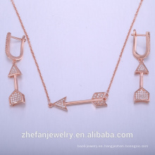 conjunto de joyas africanas chapado en oro rosa para las mujeres bisutería